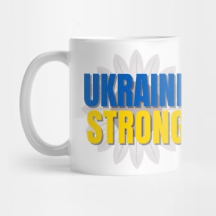 Ukraine Strong Sunflower - Ukraine Flag - Show Support Mug